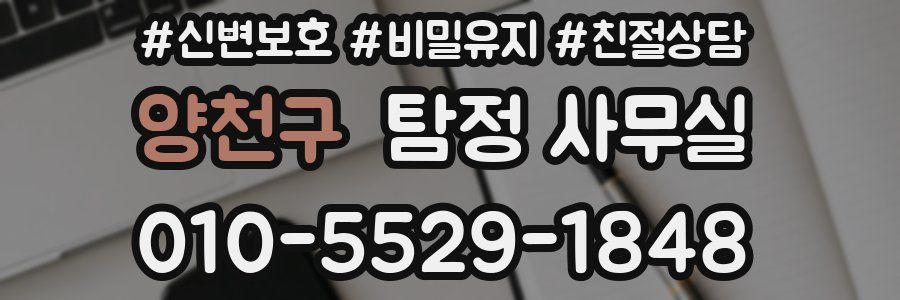 양천구 탐정 사무실