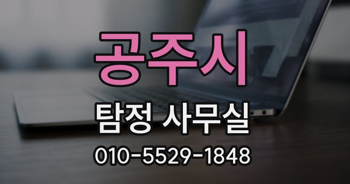 공주시 탐정 사무실