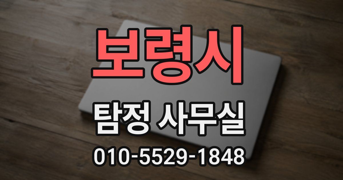 보령시 탐정 사무실