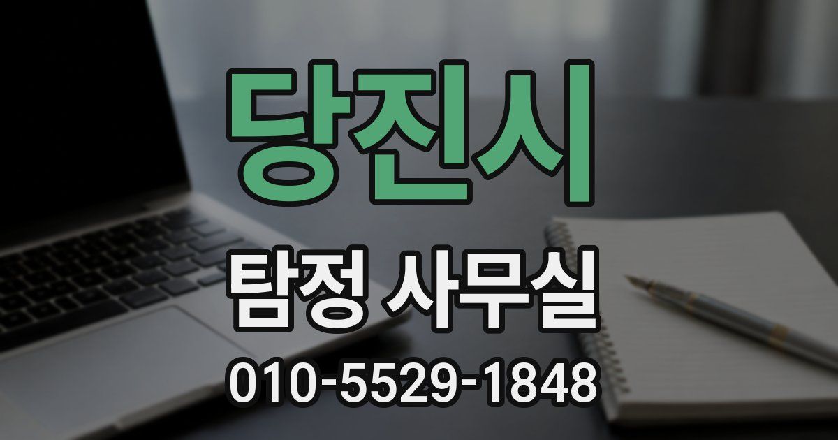 당진시 탐정 사무실