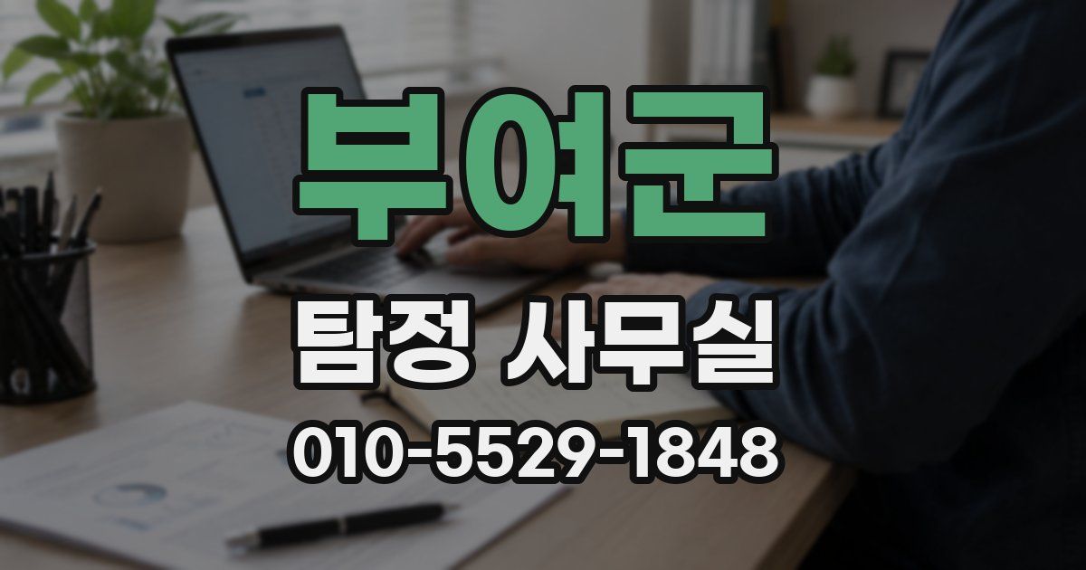 부여군 탐정 사무실