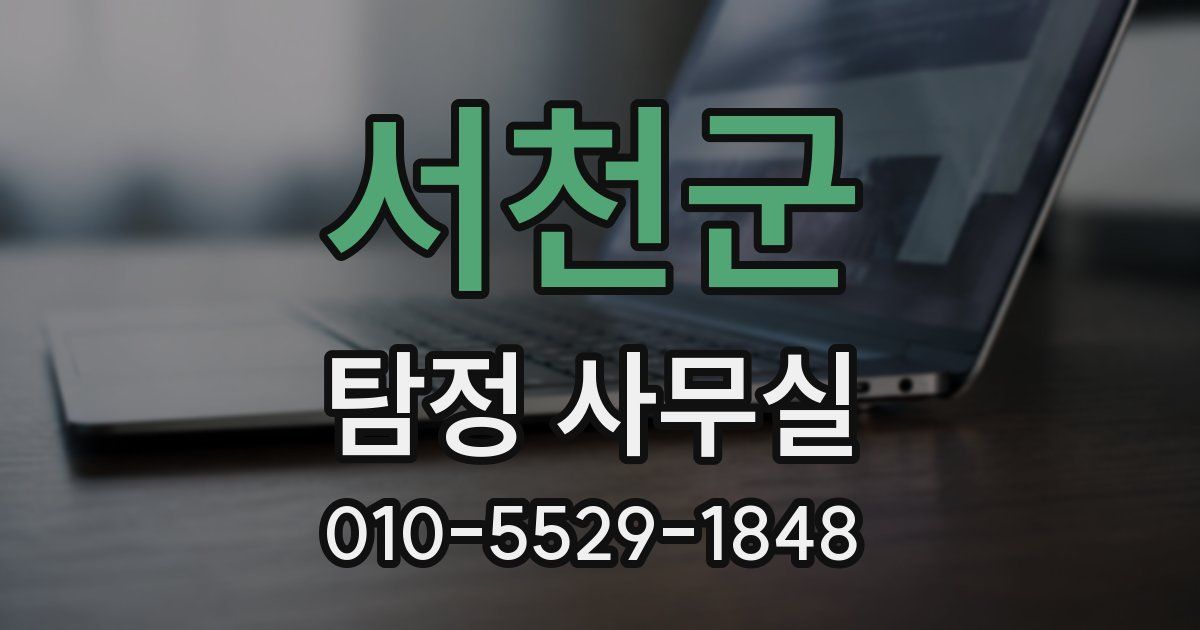 서천군 탐정 사무실