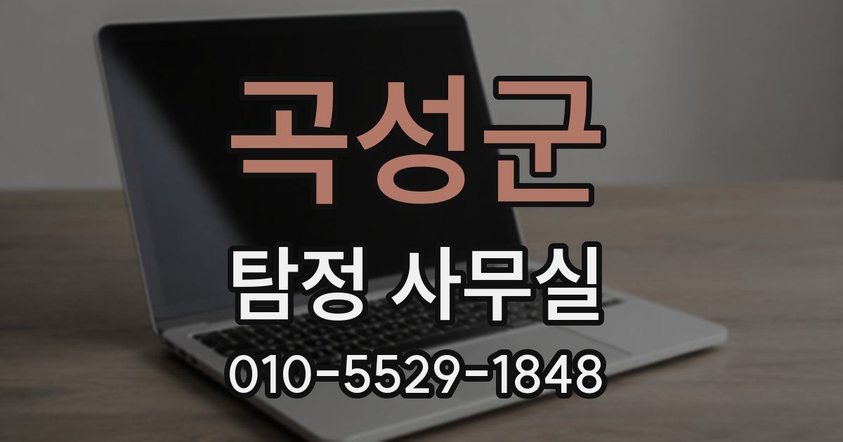 곡성군 탐정 사무실