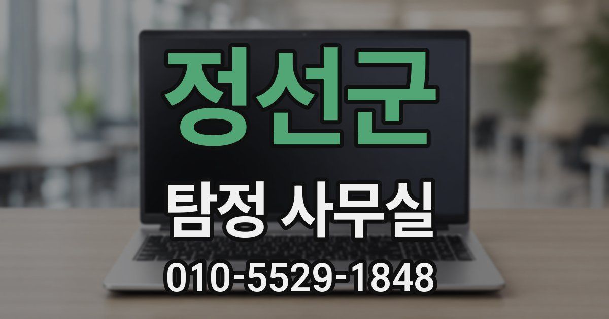 정선군 탐정 사무실