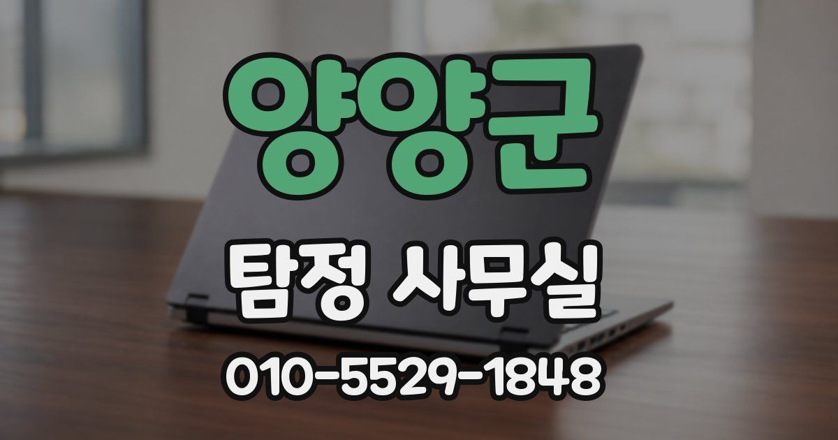 양양군 탐정 사무실