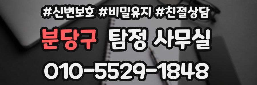 분당구 탐정 사무실