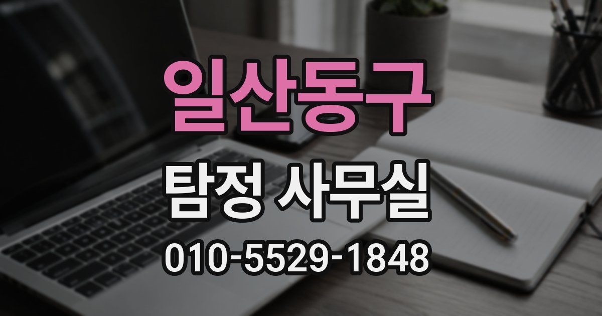 일산동구 탐정 사무실
