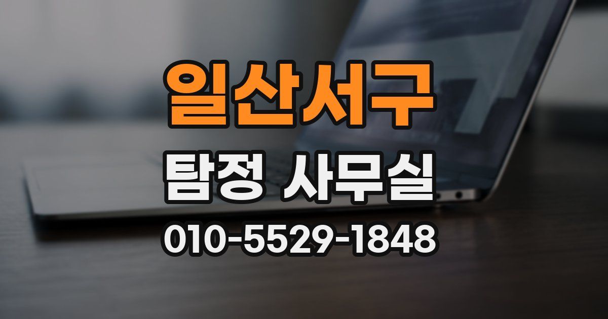 일산서구 탐정 사무실