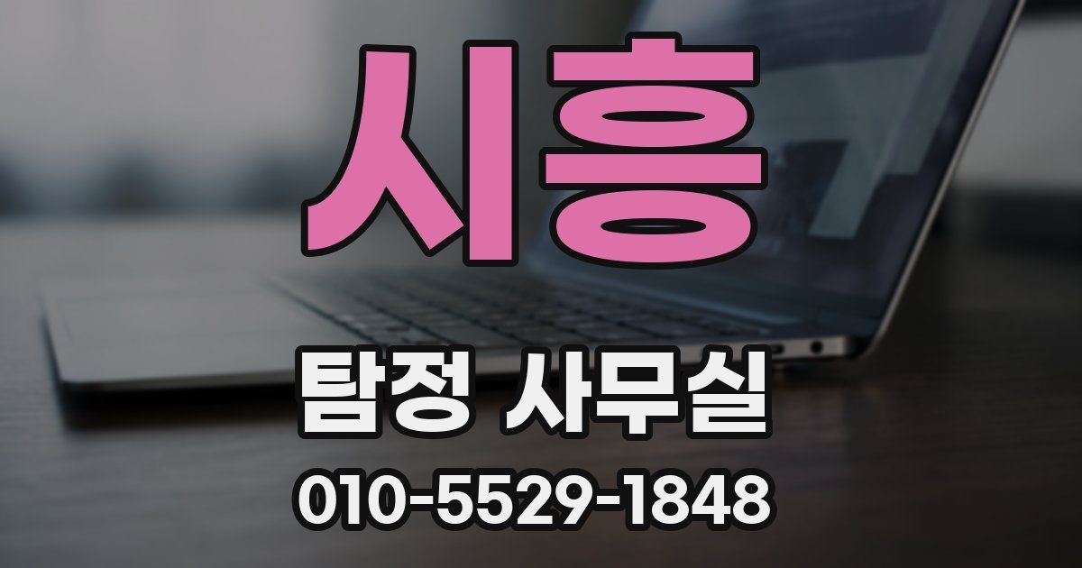 시흥 탐정 사무실