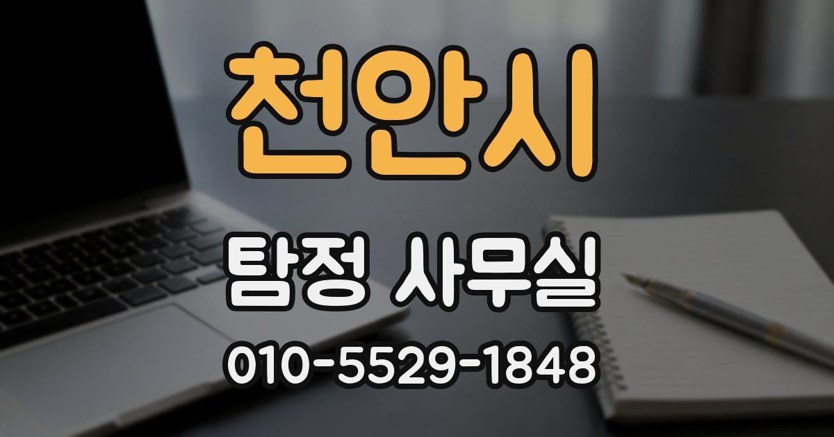 천안시 탐정 사무실