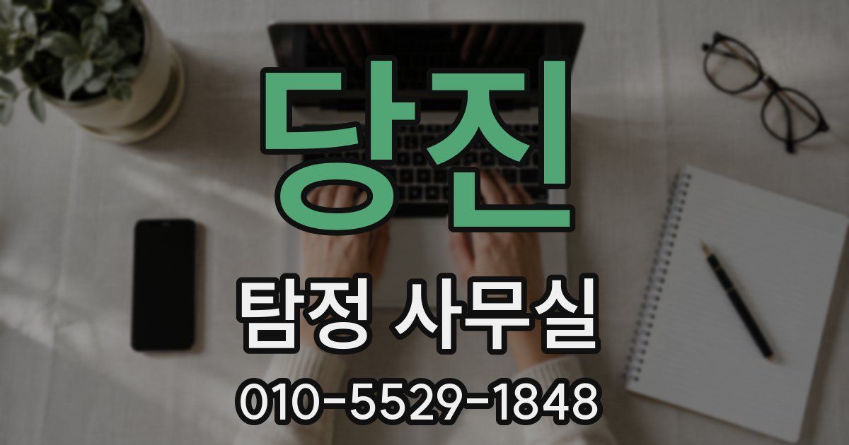 당진 탐정 사무실