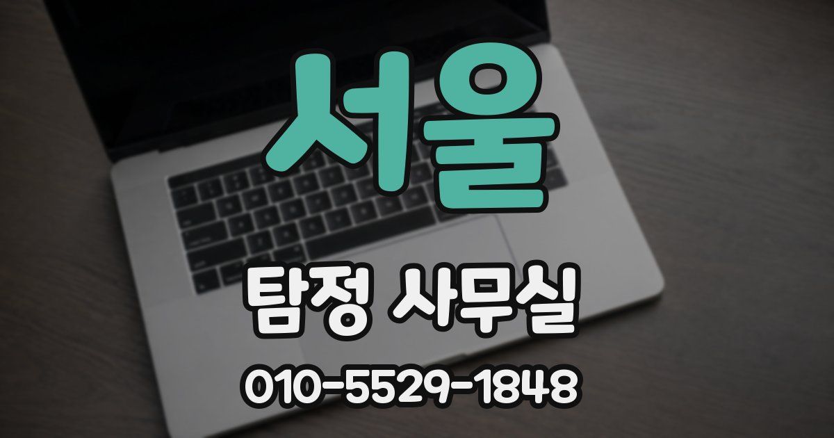 서울 탐정 사무실