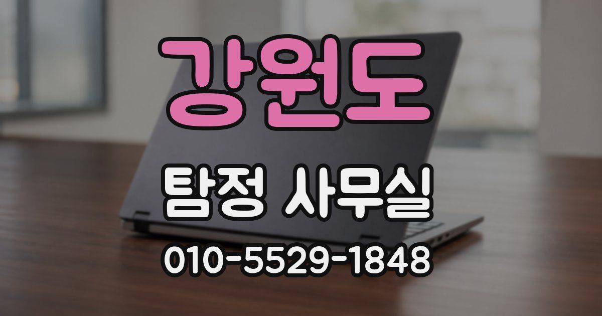 강원도 탐정 사무실