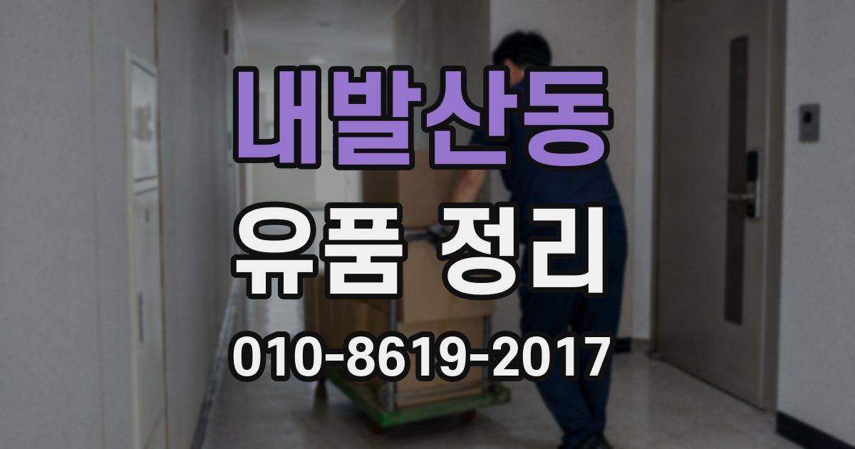 내발산동 유품 정리