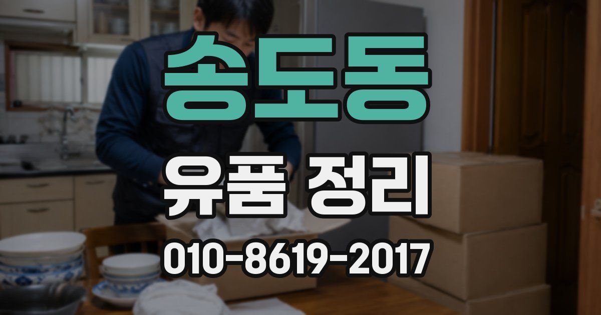 송도동 유품 정리