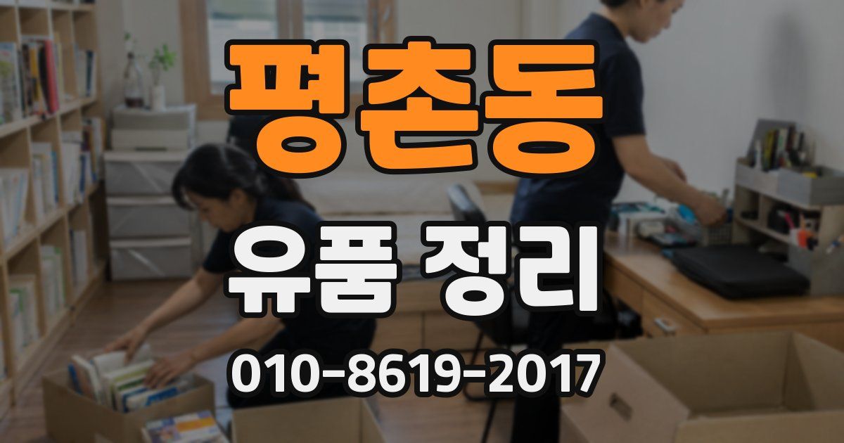 평촌동 유품 정리