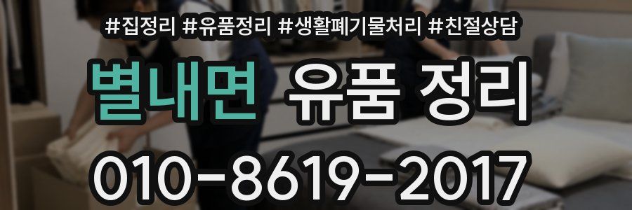별내면 유품 정리