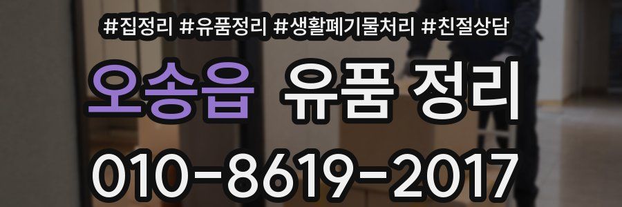 오송읍 유품 정리