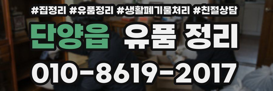 단양읍 유품 정리