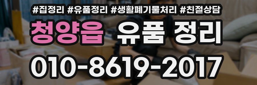 청양읍 유품 정리