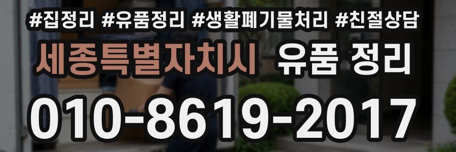 세종특별자치시 유품 정리