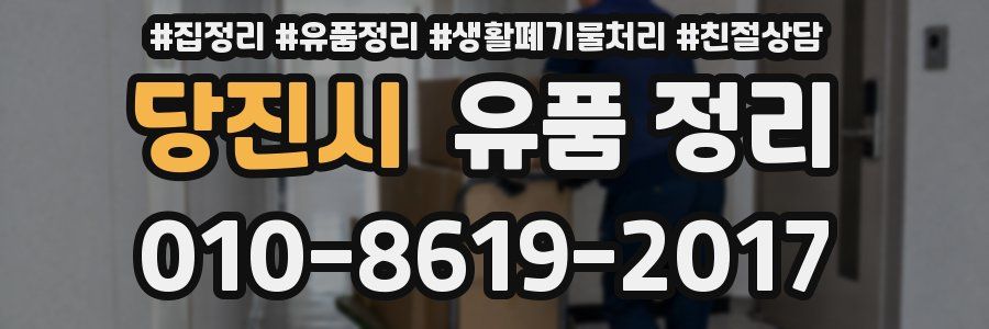 당진시 유품 정리