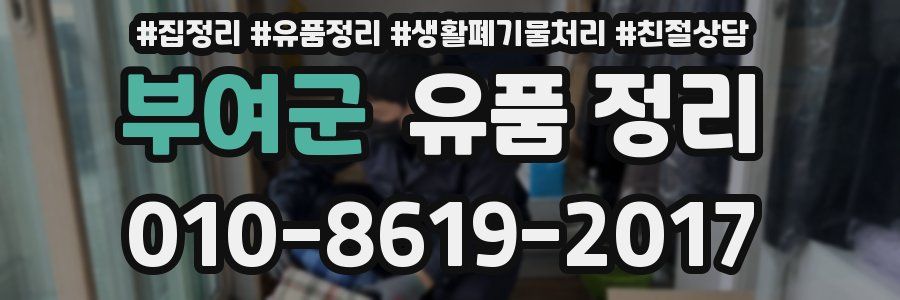 부여군 유품 정리