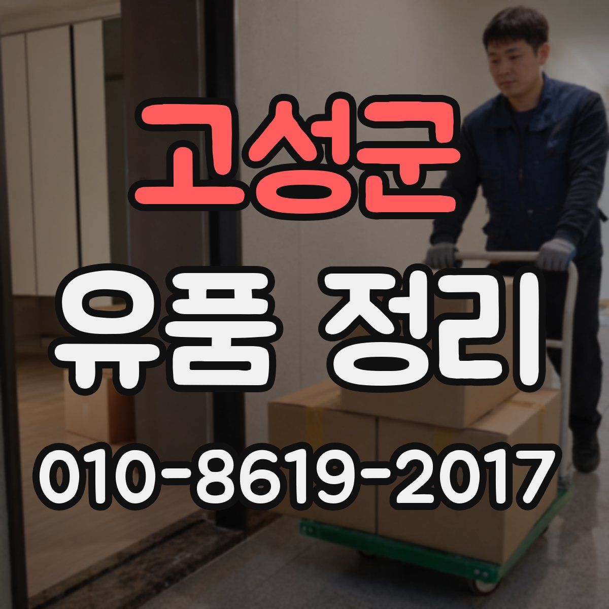 고성군 유품 정리