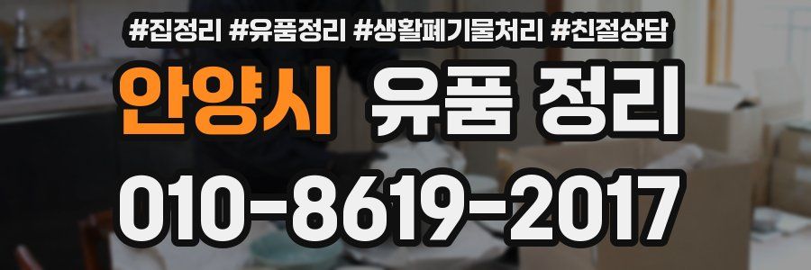 안양시 유품 정리