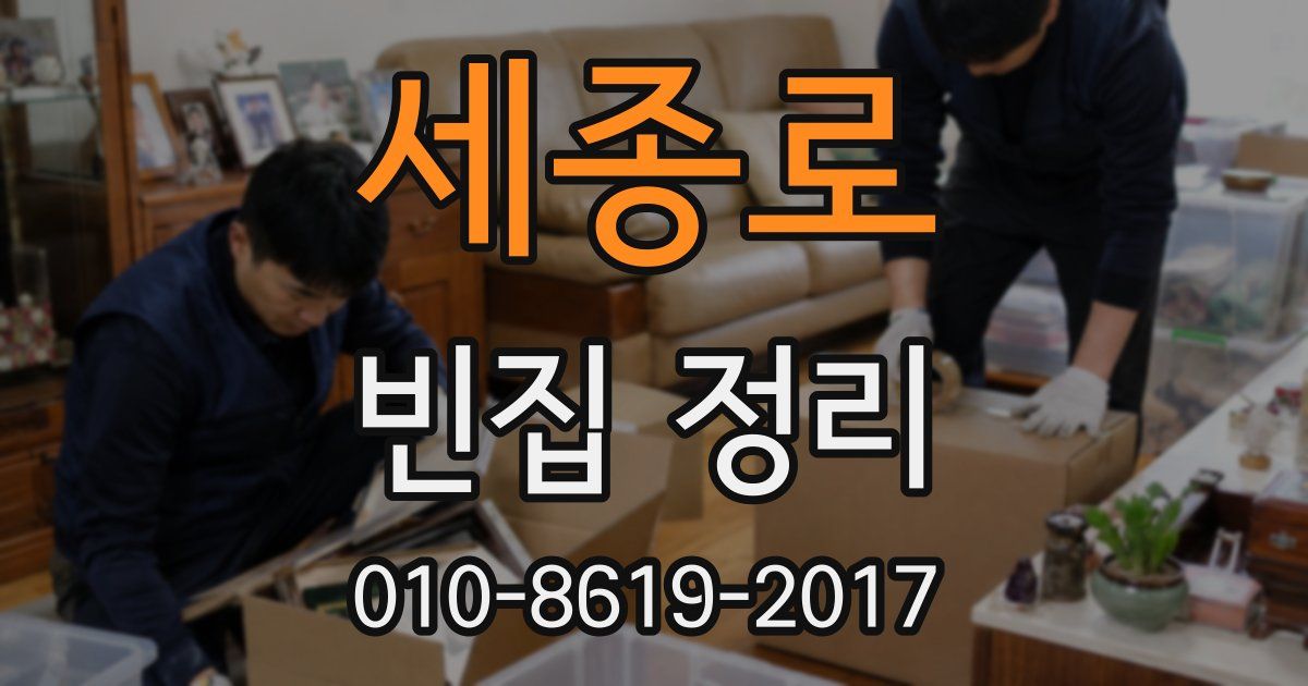 세종로 빈집 정리