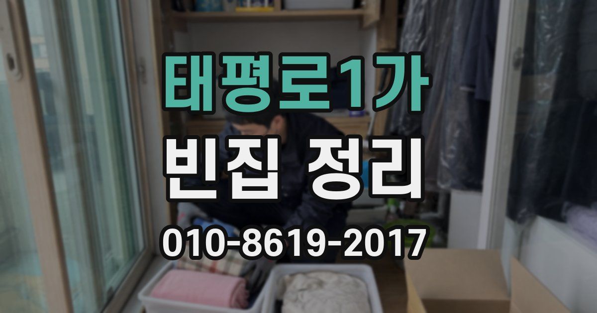 태평로1가 빈집 정리