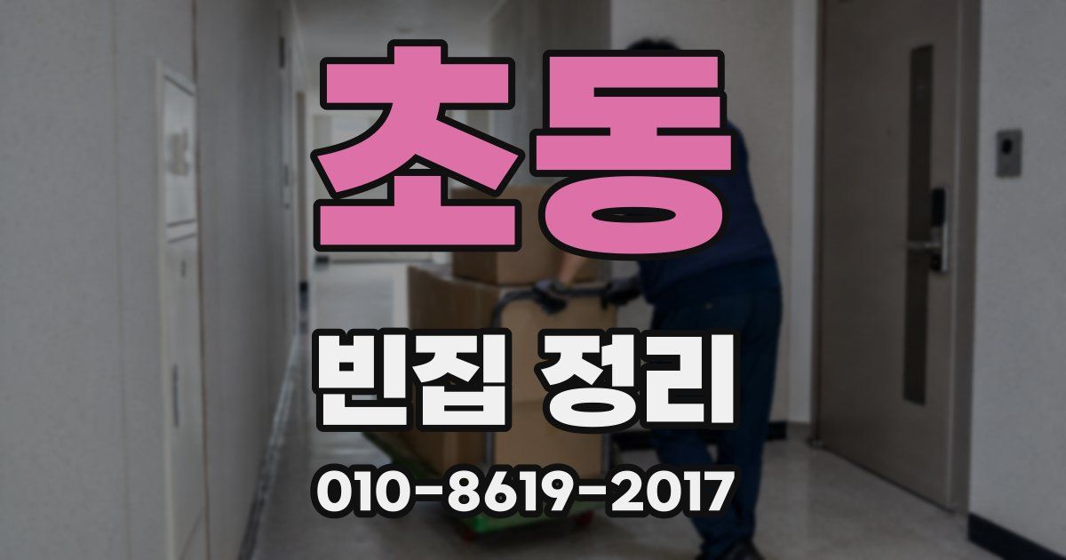 초동 빈집 정리