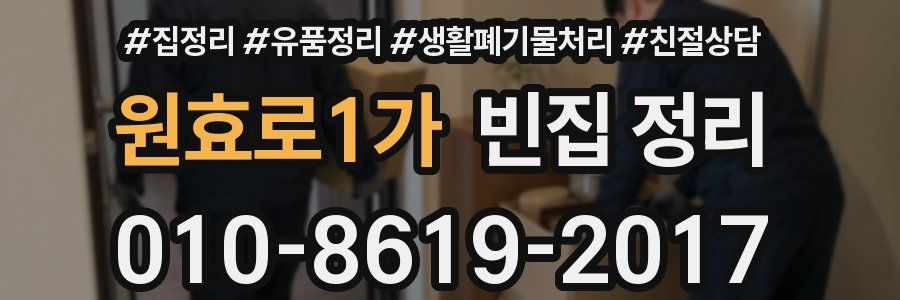 원효로1가 빈집 정리