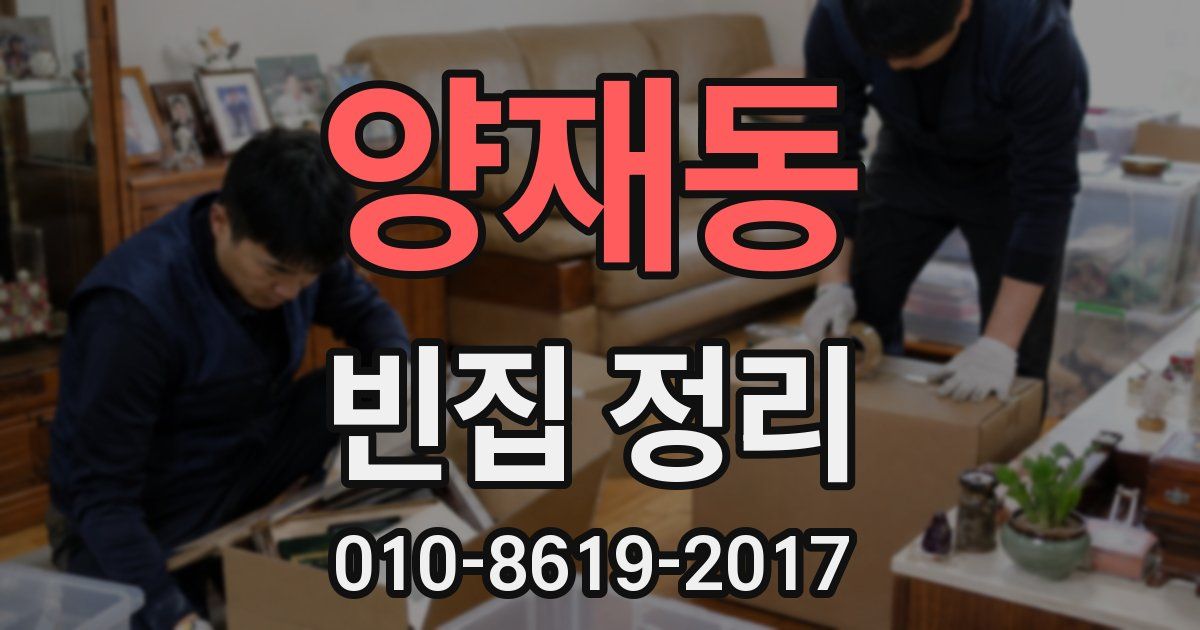 양재동 빈집 정리