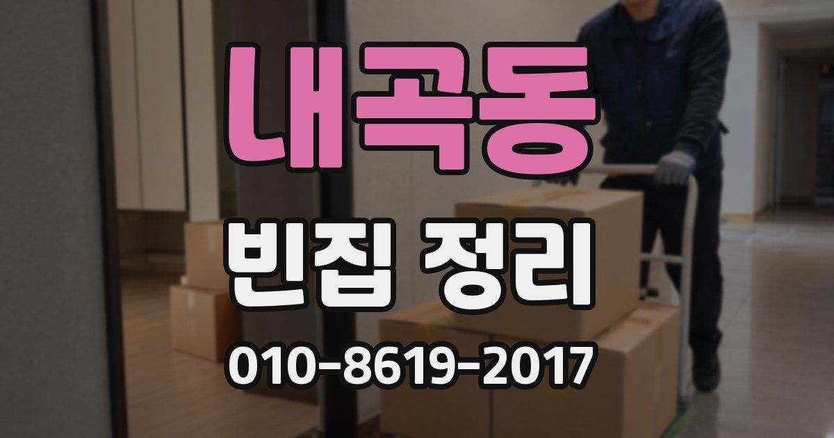 내곡동 빈집 정리