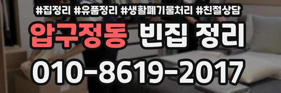 압구정동 빈집 정리