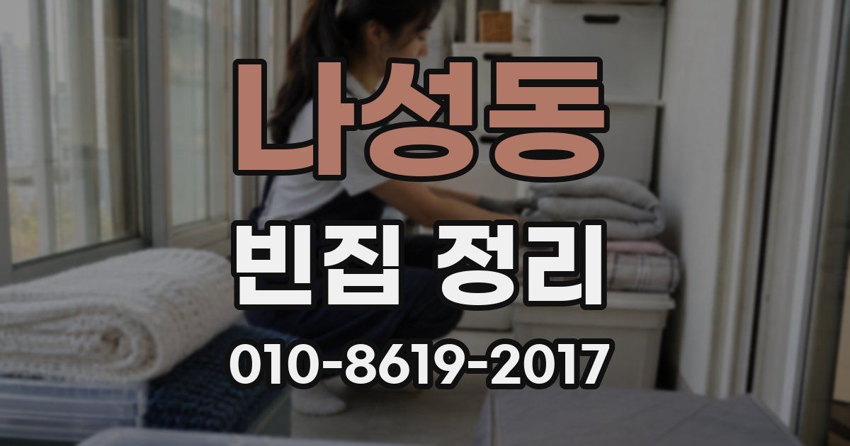 나성동 빈집 정리