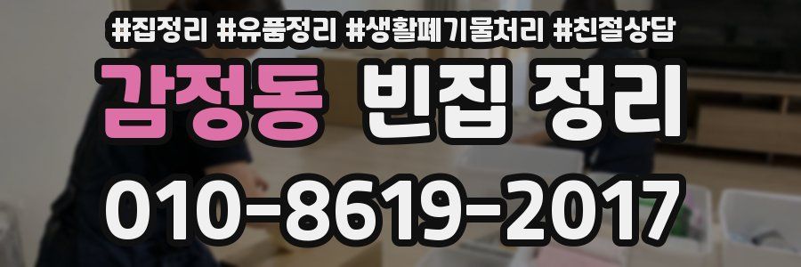 감정동 빈집 정리