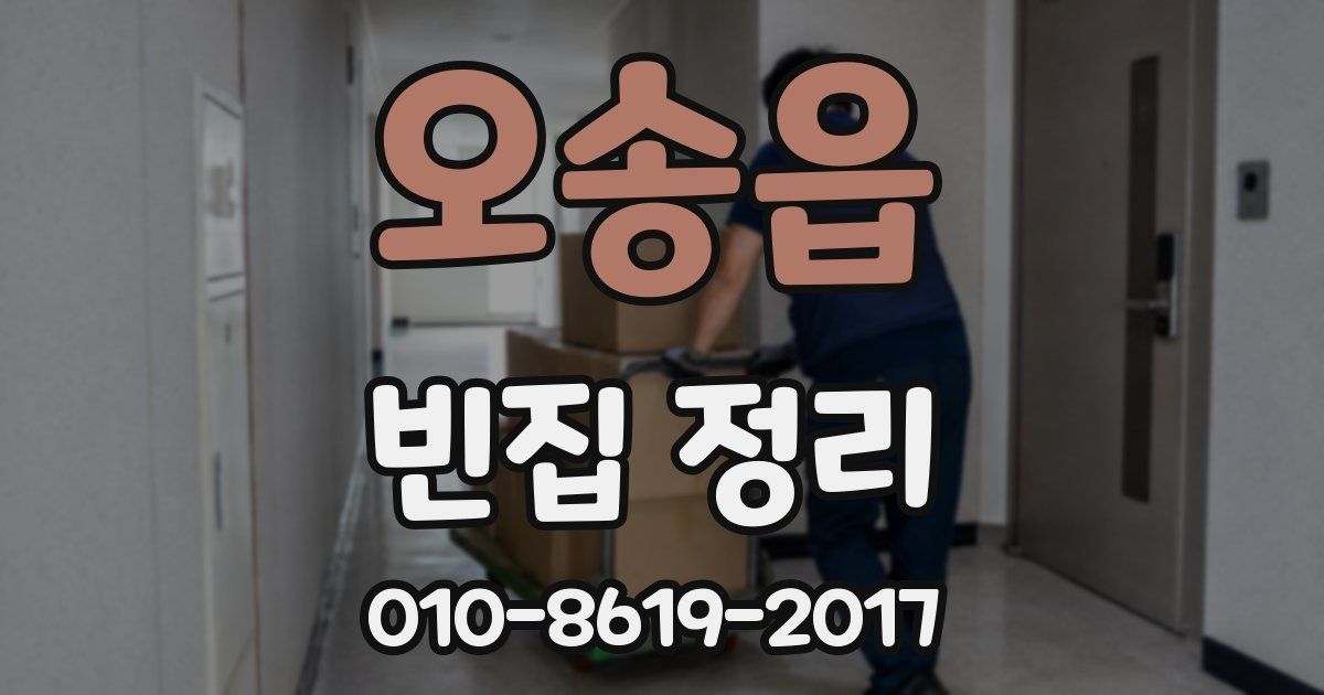 오송읍 빈집 정리