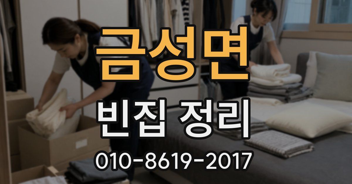 금성면 빈집 정리