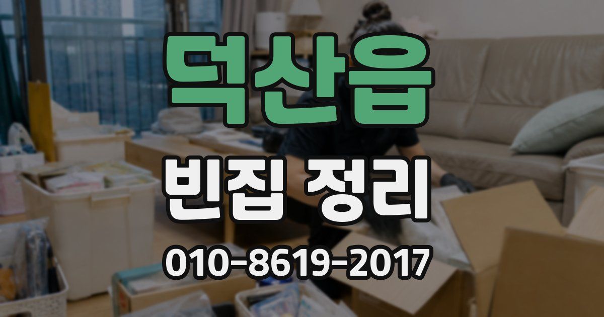 덕산읍 빈집 정리