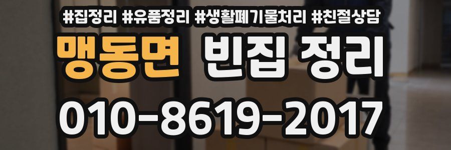 맹동면 빈집 정리