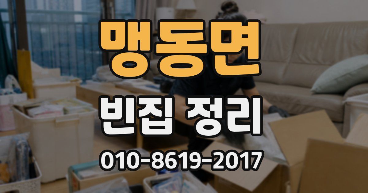 맹동면 빈집 정리