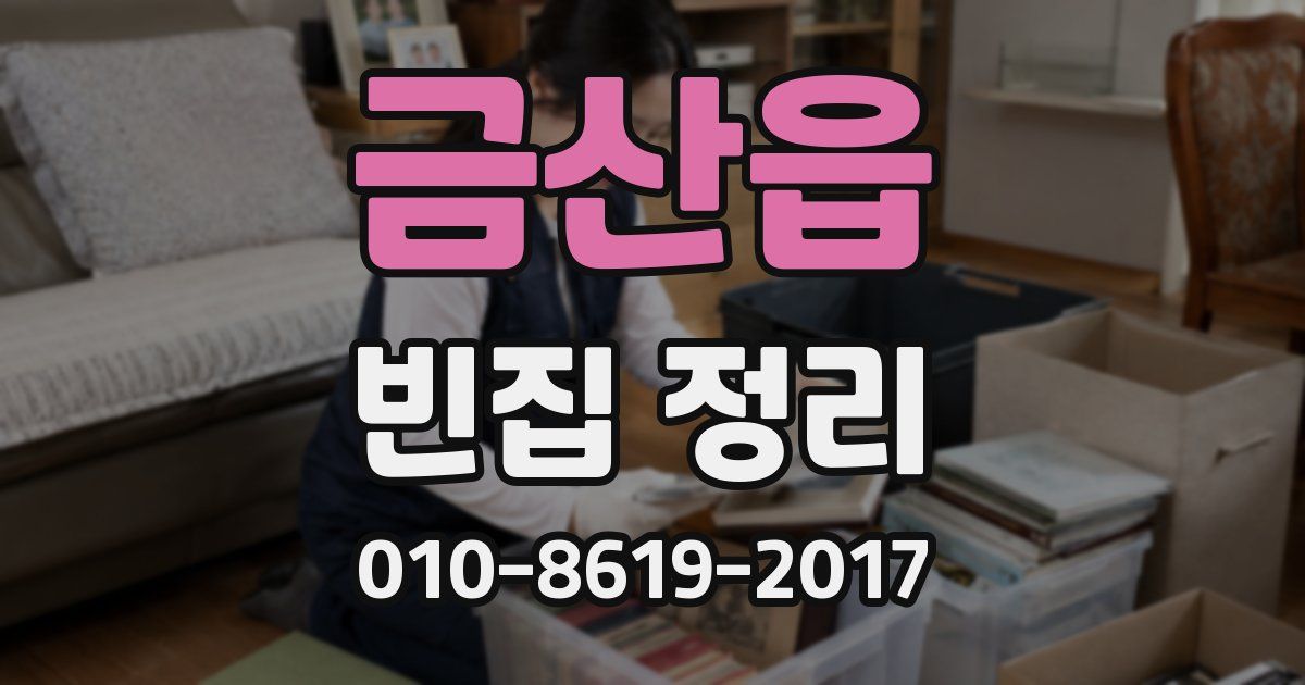 금산읍 빈집 정리