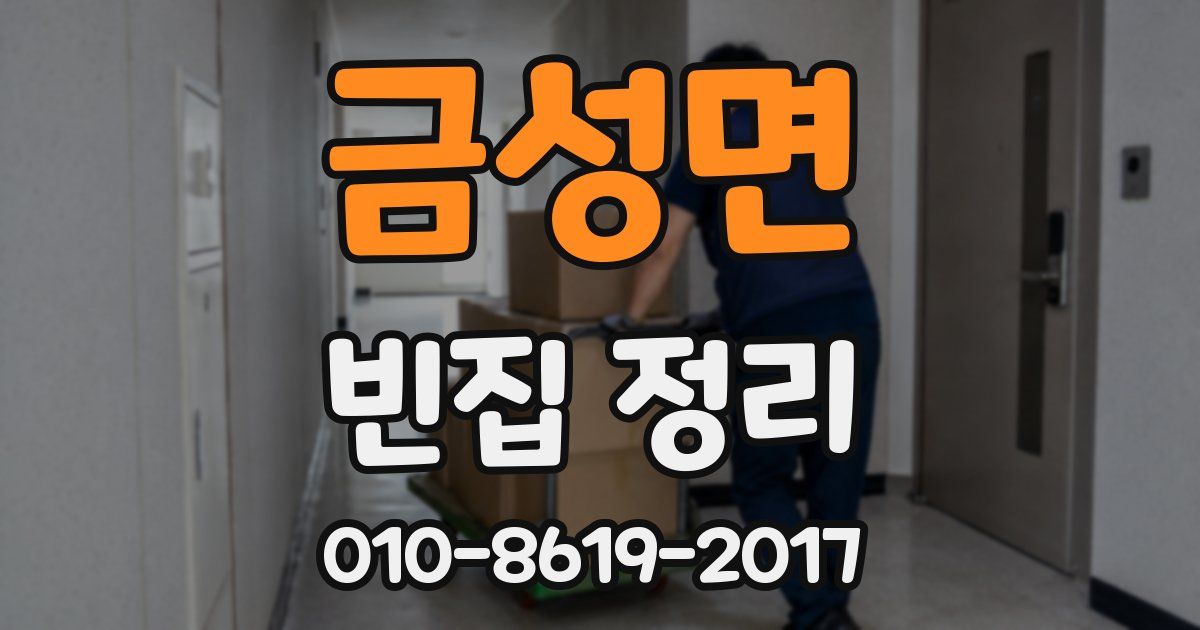 금성면 빈집 정리