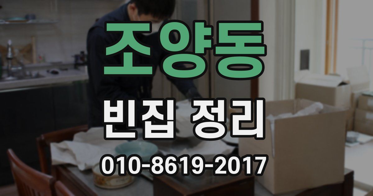 조양동 빈집 정리
