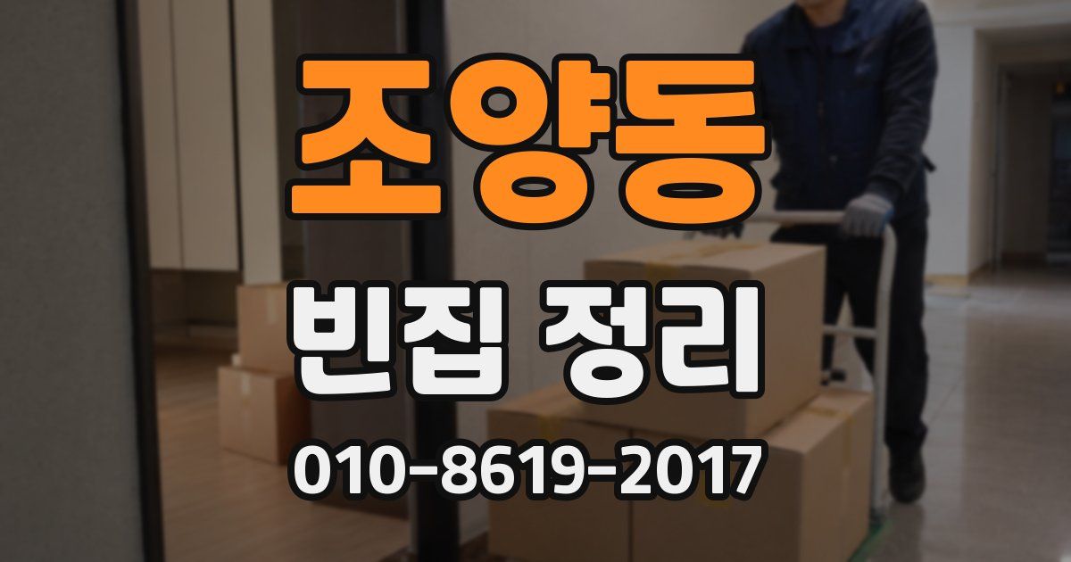 조양동 빈집 정리