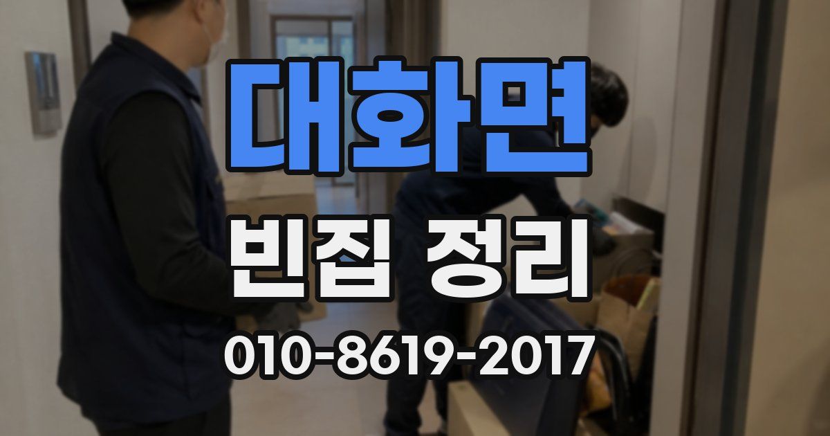 대화면 빈집 정리