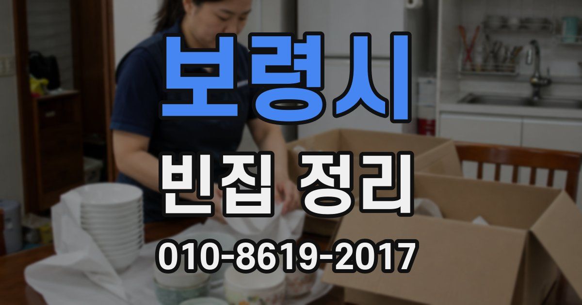 보령시 빈집 정리