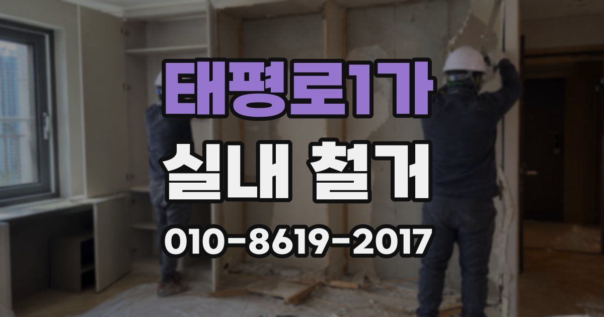 태평로1가 실내 철거
